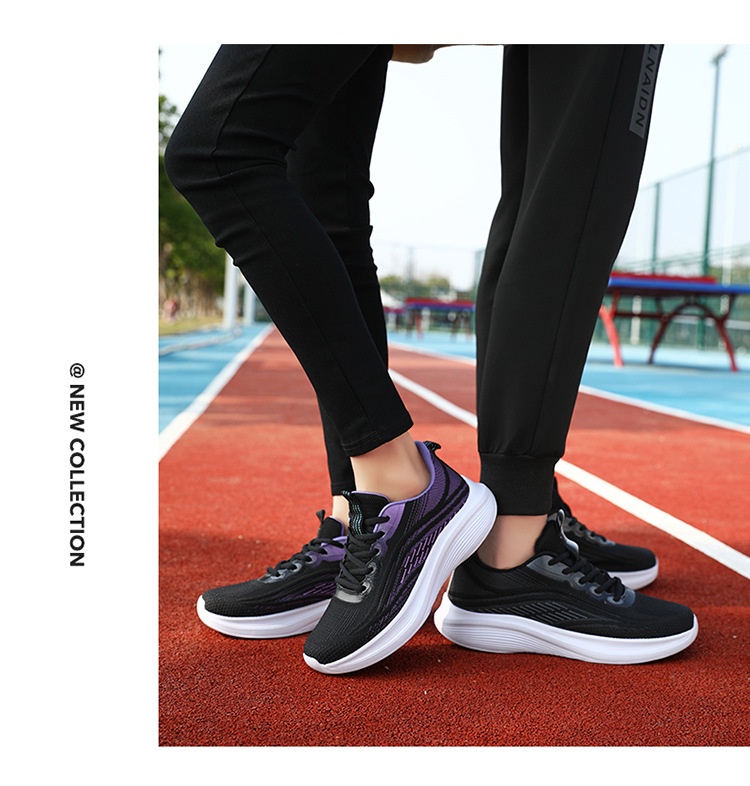 Breathable Lightweight Shock-Absorbing Sneakers Image 12