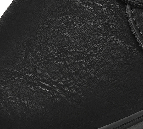 Plus Size Frosted Cowhide Board Shoes - Lifestyle Image 2